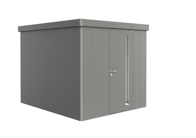 Biohort Neo Abri de jardin 3B (236x292cm, H:222cm) Porte standard Gris quartz métallique