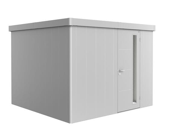 Biohort Neo Abri de jardin 3C (292x292cm, H:222cm) Porte standard Argent métallique