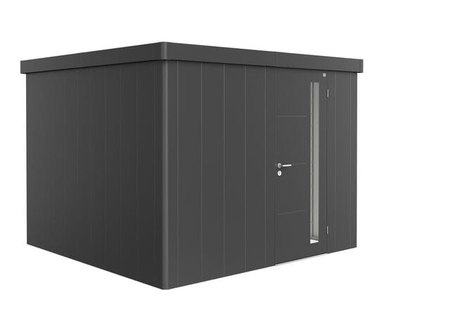 Biohort Neo Abri de jardin 3C (292x292cm, H:222cm) Porte standard Gris foncé métallique