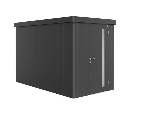 Biohort Neo Abri de jardin 4A (180x348cm, H:222cm) Porte standard Gris foncé métallique