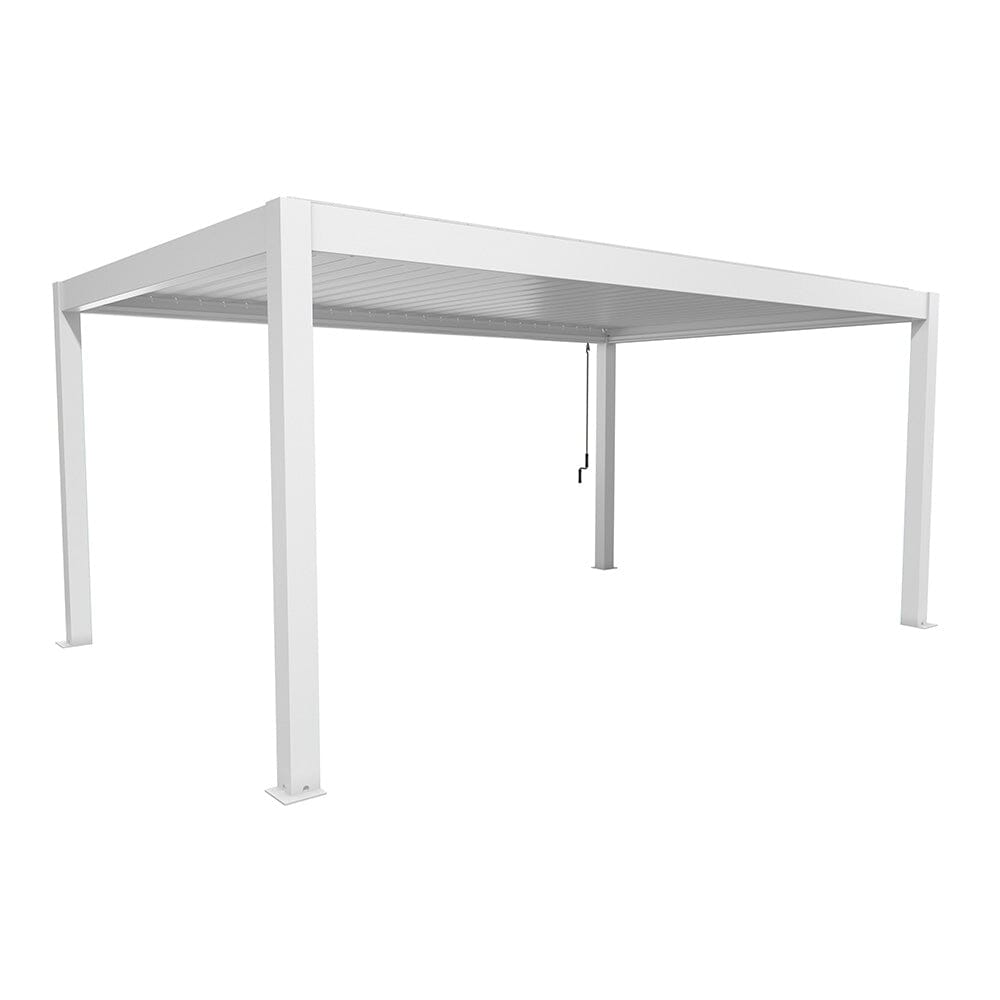 Biohort Pergola Pavillon Bioclimatique 5.5x3.5 (552.5x367.5cm H:264cm) Blanc Blanc