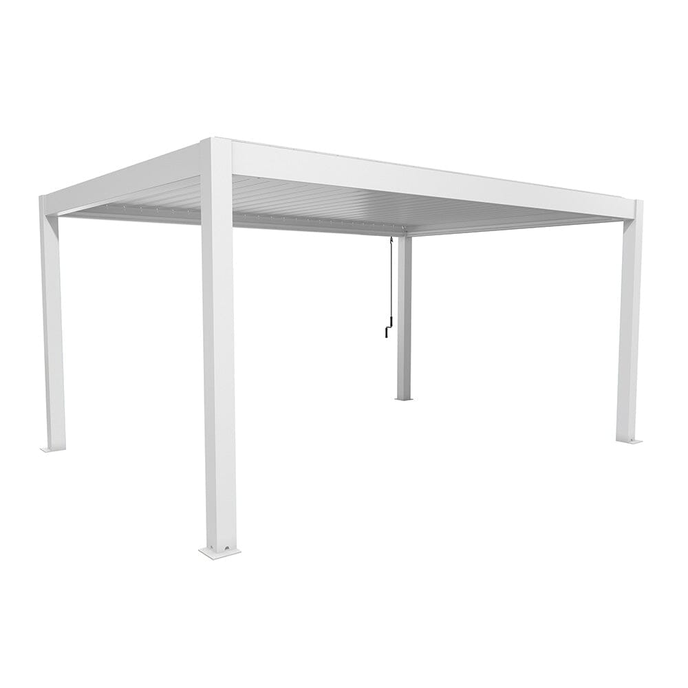 Biohort Pergola Pavillon Bioclimatique 5x3.5 (515.5x367.5cm H:264cm) Blanc Blanc