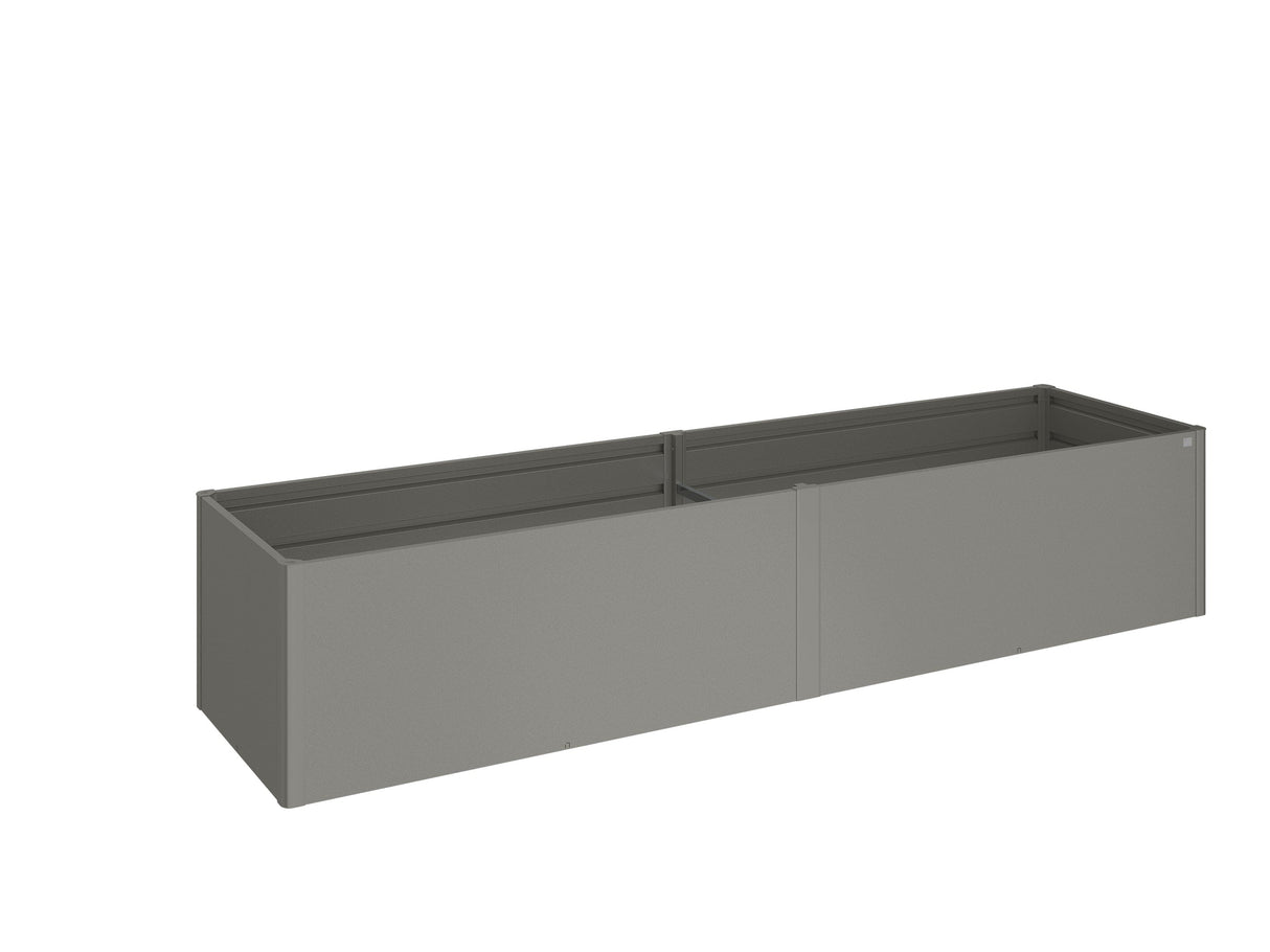 Biohort Potager surélevé 4x1 (397x102cm, H:77cm) Gris quartz métallique
