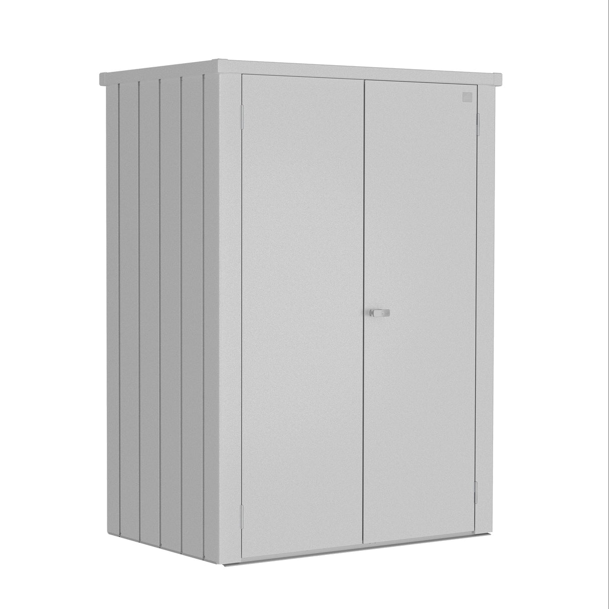 Biohort Romeo Armoire de terrasse L High (132x87cm, H:181cm) Argent métallique