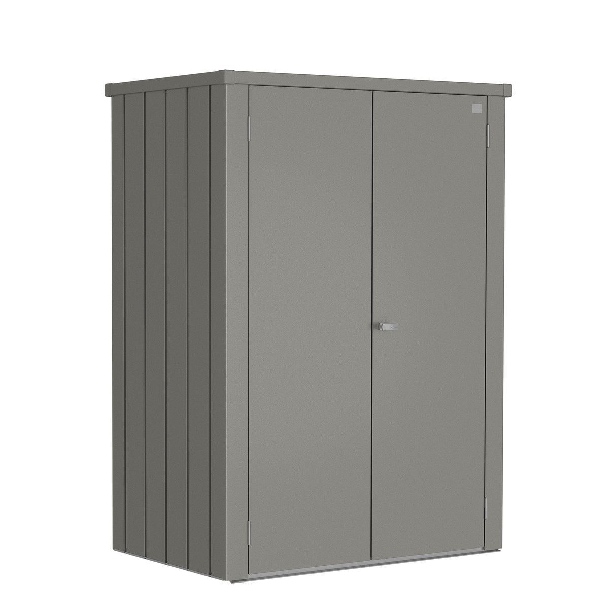 Biohort Romeo Armoire de terrasse L High (132x87cm, H:181cm) Gris quartz métallique