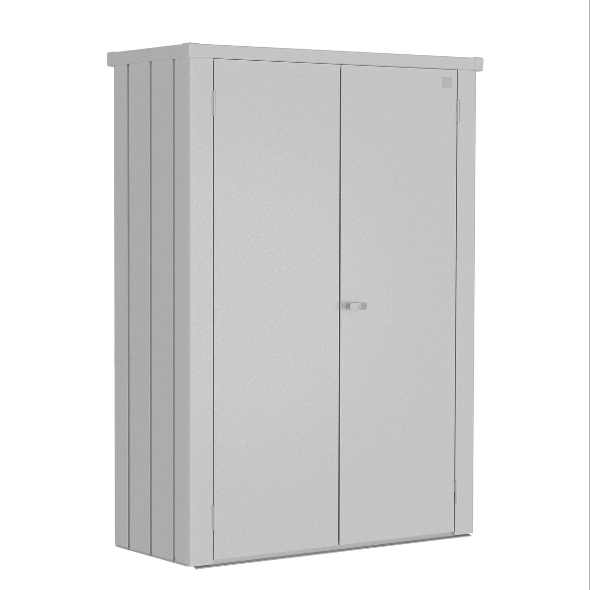 Biohort Romeo Armoire de terrasse M High (132x57cm, H:181cm) Argent métallique