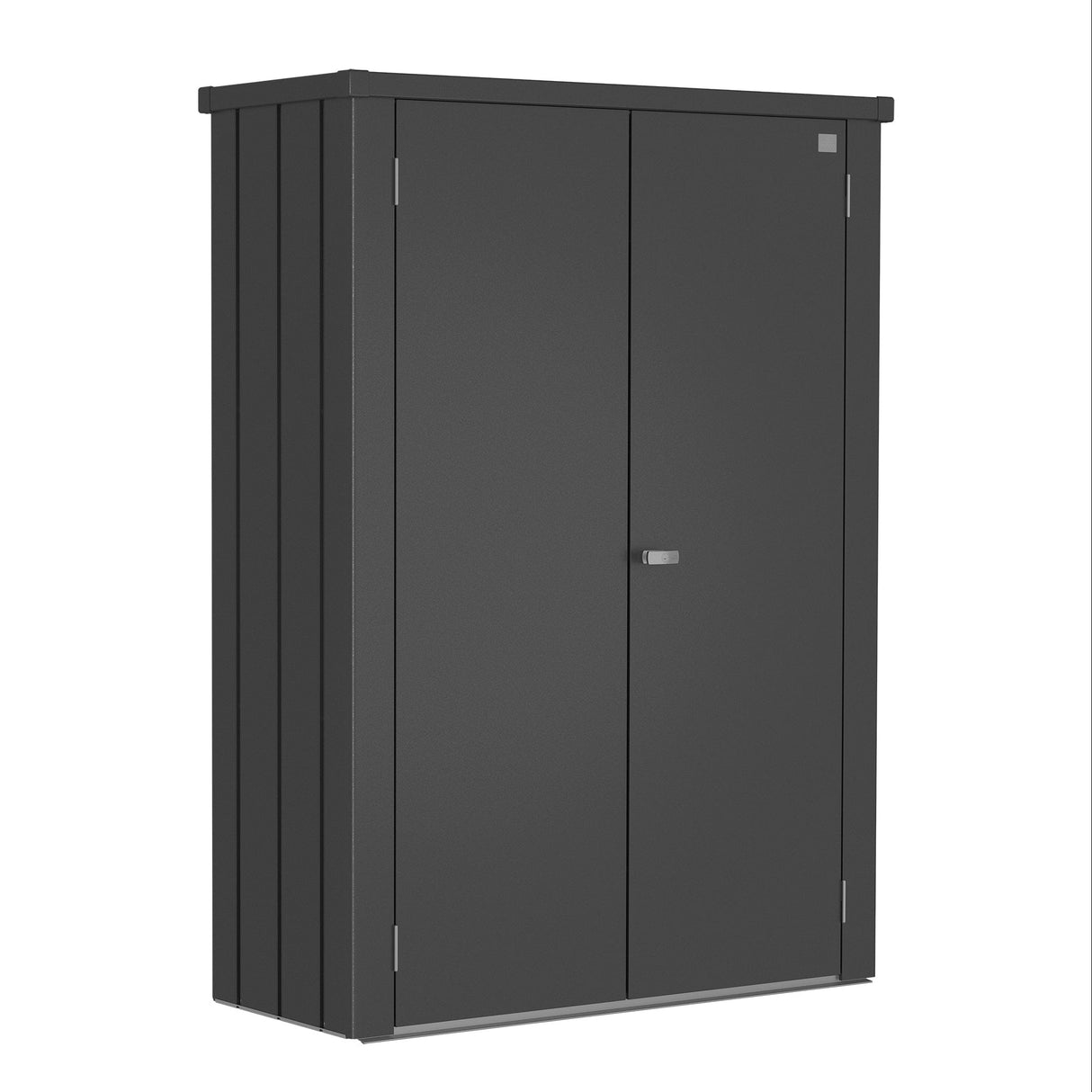 Biohort Romeo Armoire de terrasse M High (132x57cm, H:181cm) Gris foncé métallique
