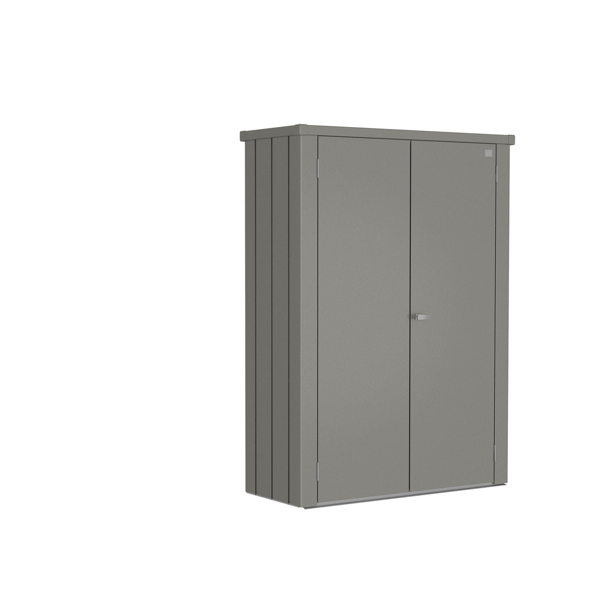 Biohort Romeo Armoire de terrasse M High (132x57cm, H:181cm) Gris quartz métallique