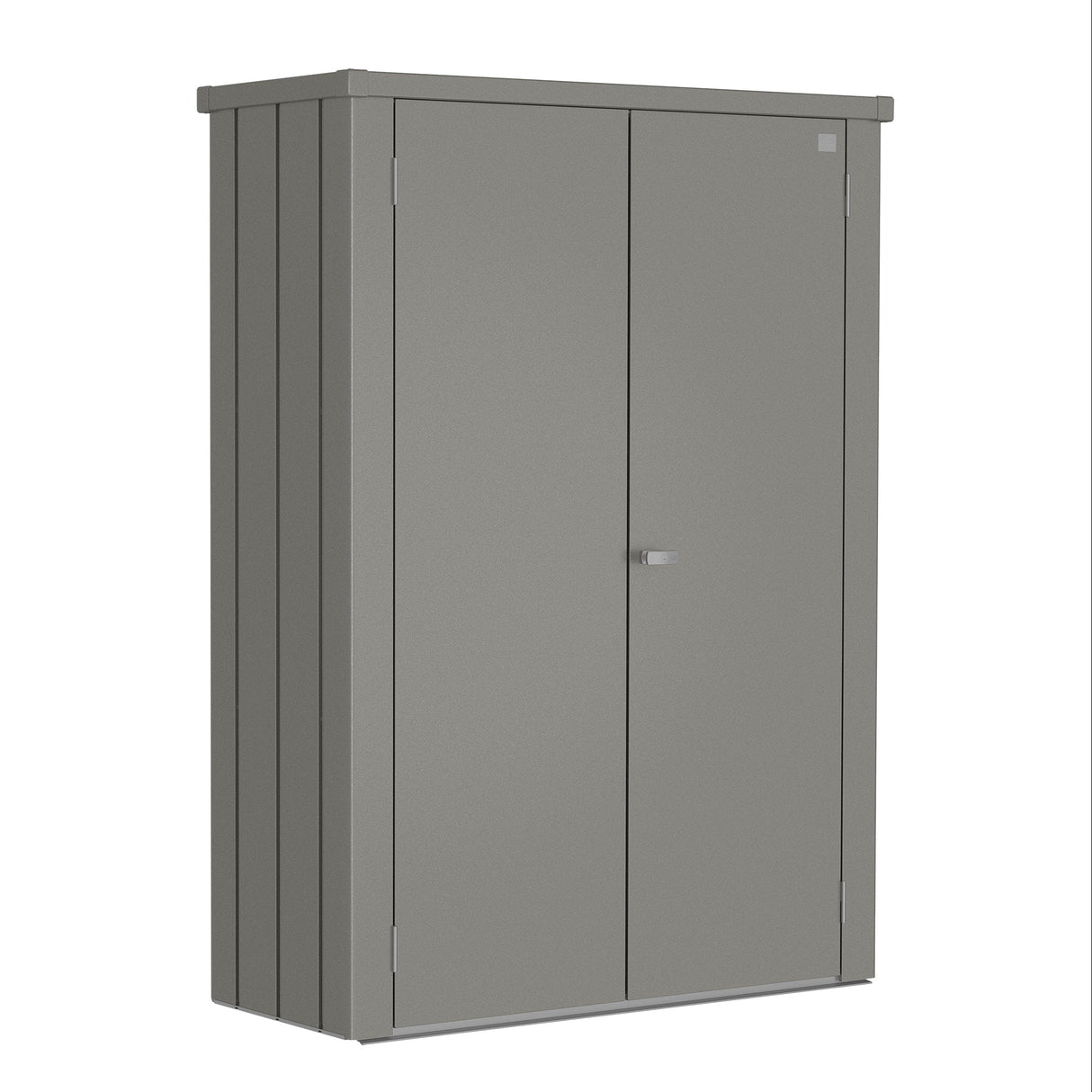 Biohort Romeo Armoire de terrasse M High (132x57cm, H:181cm) Gris quartz métallique