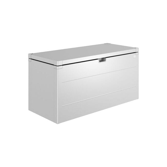 Biohort StyleBox Coffre de rangement 140 (140x60cm, H:71cm) Argent métallique