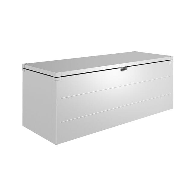 Biohort StyleBox Coffre de rangement 210 (207x80cm, H:81cm) Argent métallique