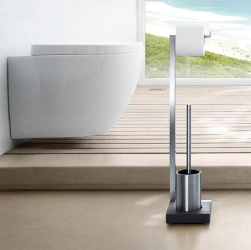 Blomus Menoto Toilet butler Support pour 1 rouleau papier toilette et brosse WC