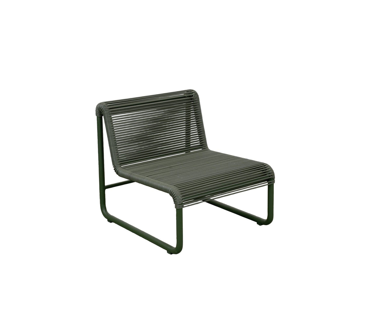 Cane-line Al Dente Chaise lounge spaghetti (11475) Dark green
