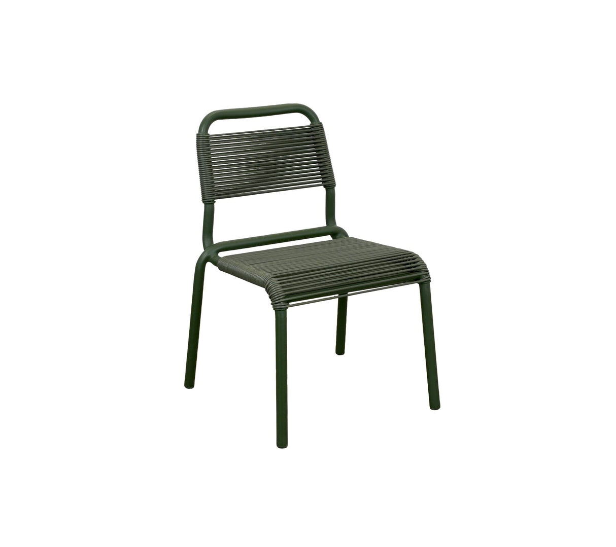 Cane-line Al Dente Chaise repas spaghetti (11470) Dark green