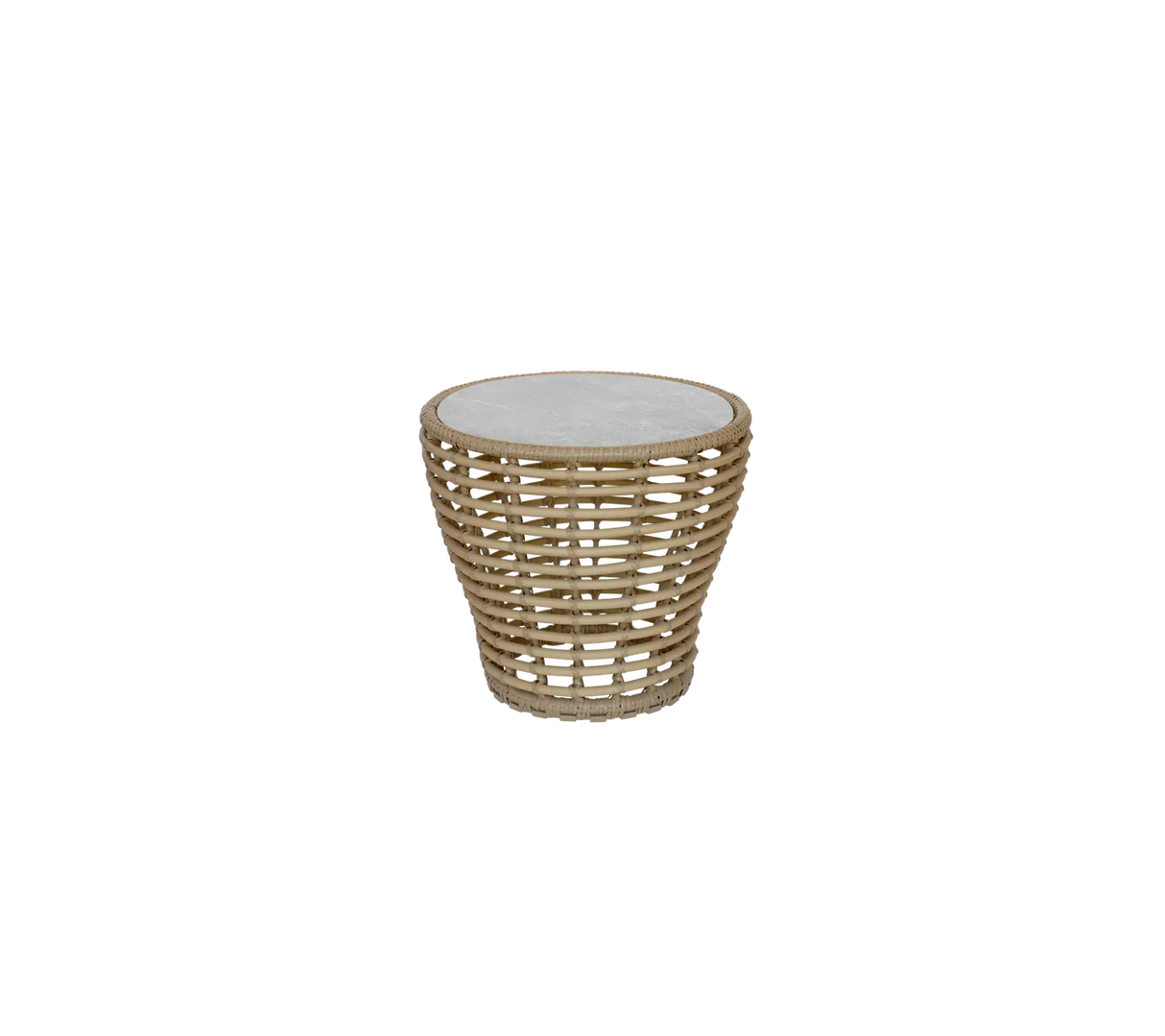 Cane-line Basket Structure Table basse Ø50cm, Plateau en sus (53200)