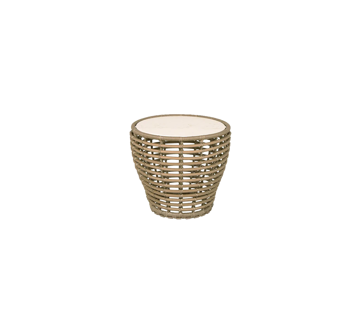 Cane-line Basket Structure Table basse Ø50cm, Plateau en sus (53200)