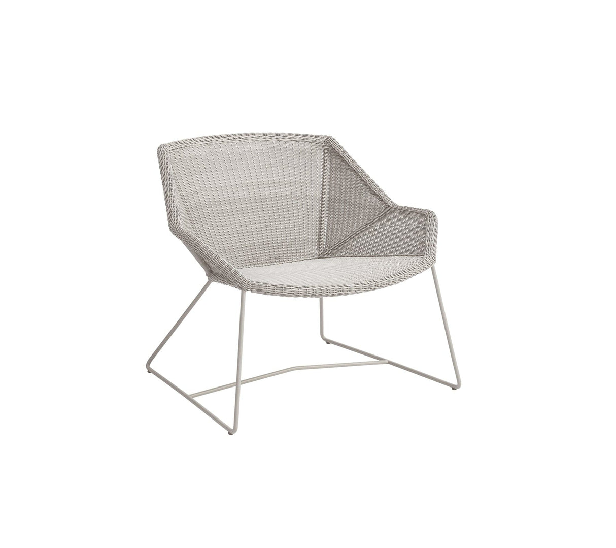 Cane-line Breeze Fauteuil Club Lounge, coussins non inclus (5468) Sand (Résine tressée - Weave)