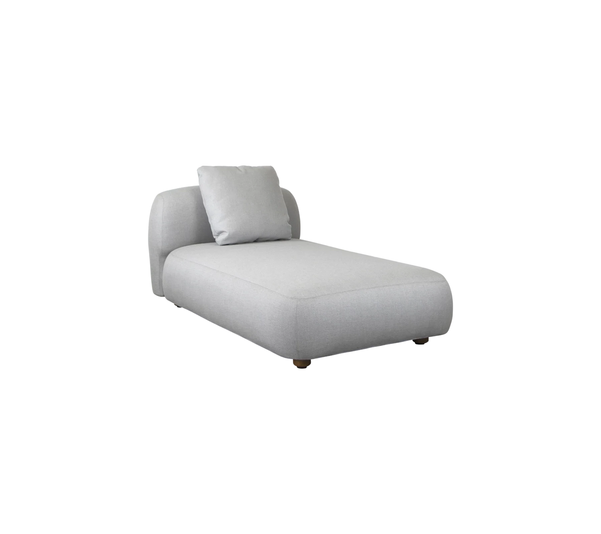Cane-line Capture Module chaise longue, coussin déco inclus (55409) Light grey