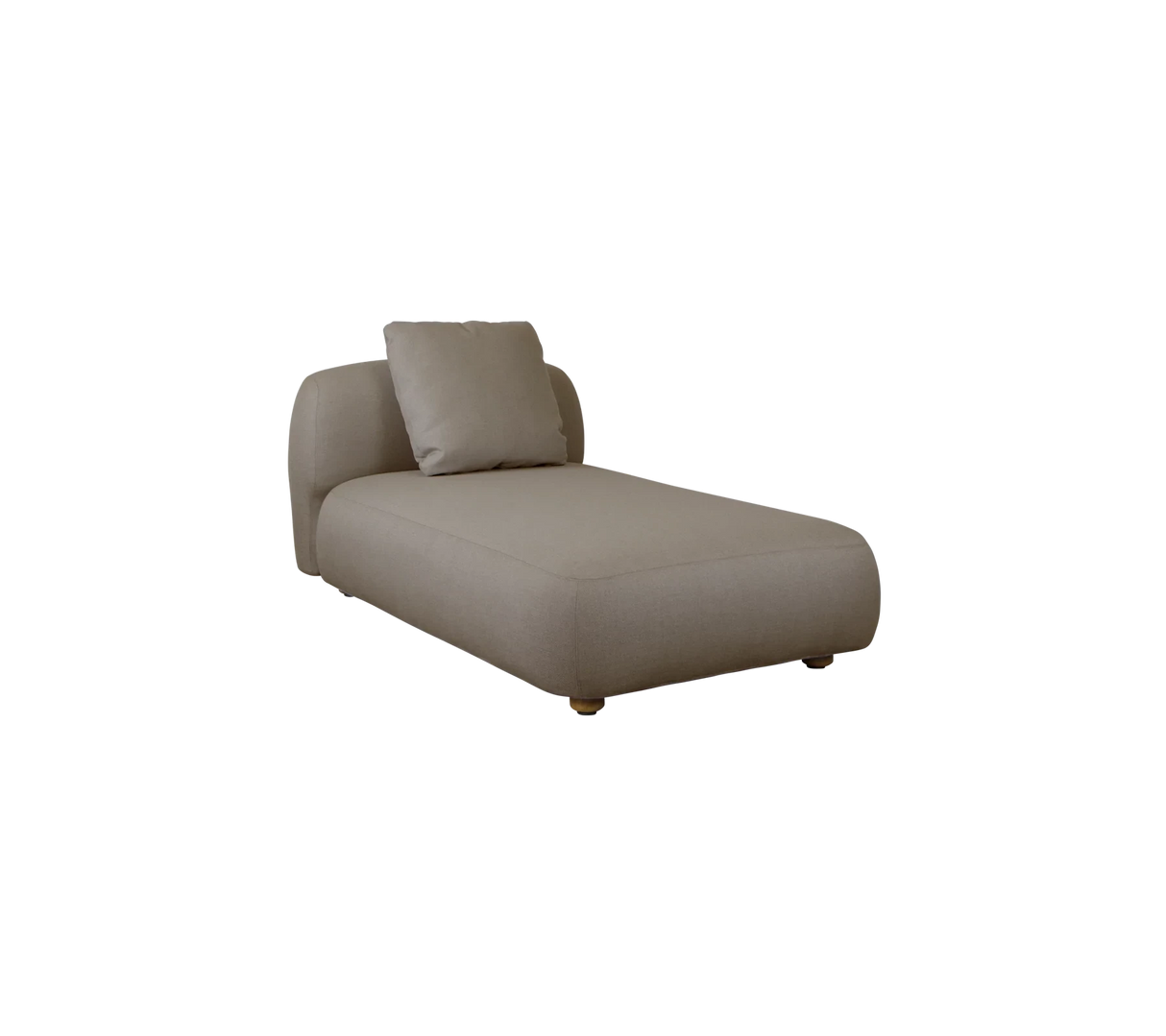 Cane-line Capture Module chaise longue, coussin déco inclus (55409) Taupe