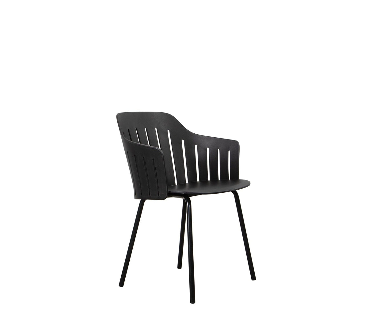 Cane-line Choice Fauteuil repas Piètement Acier (54504SS) Black (Polypropylène recyclé)