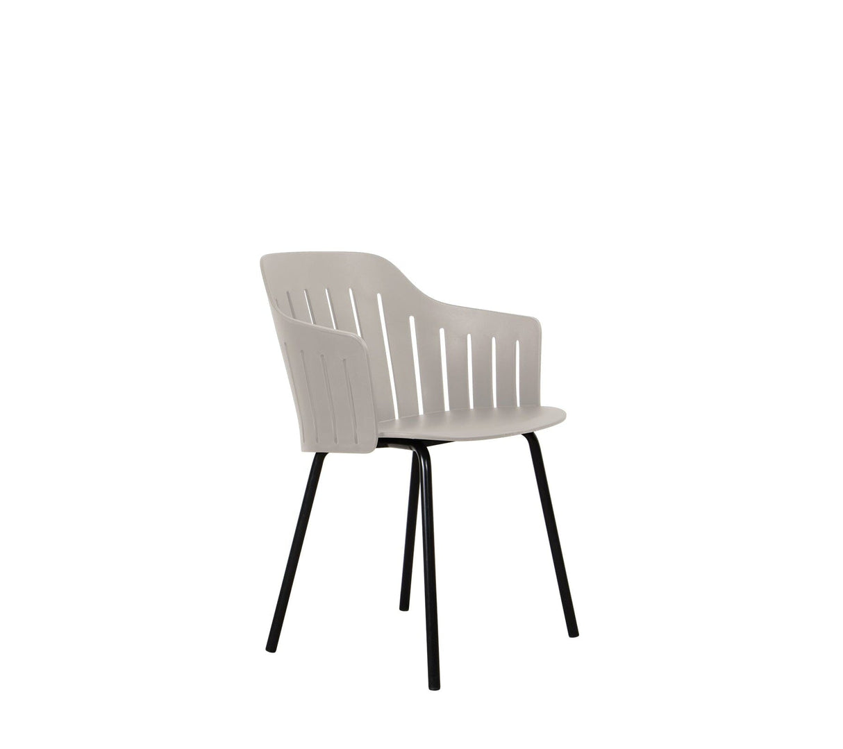 Cane-line Choice Fauteuil repas Piètement Acier (54504SS) Taupe (Polypropylène recyclé)