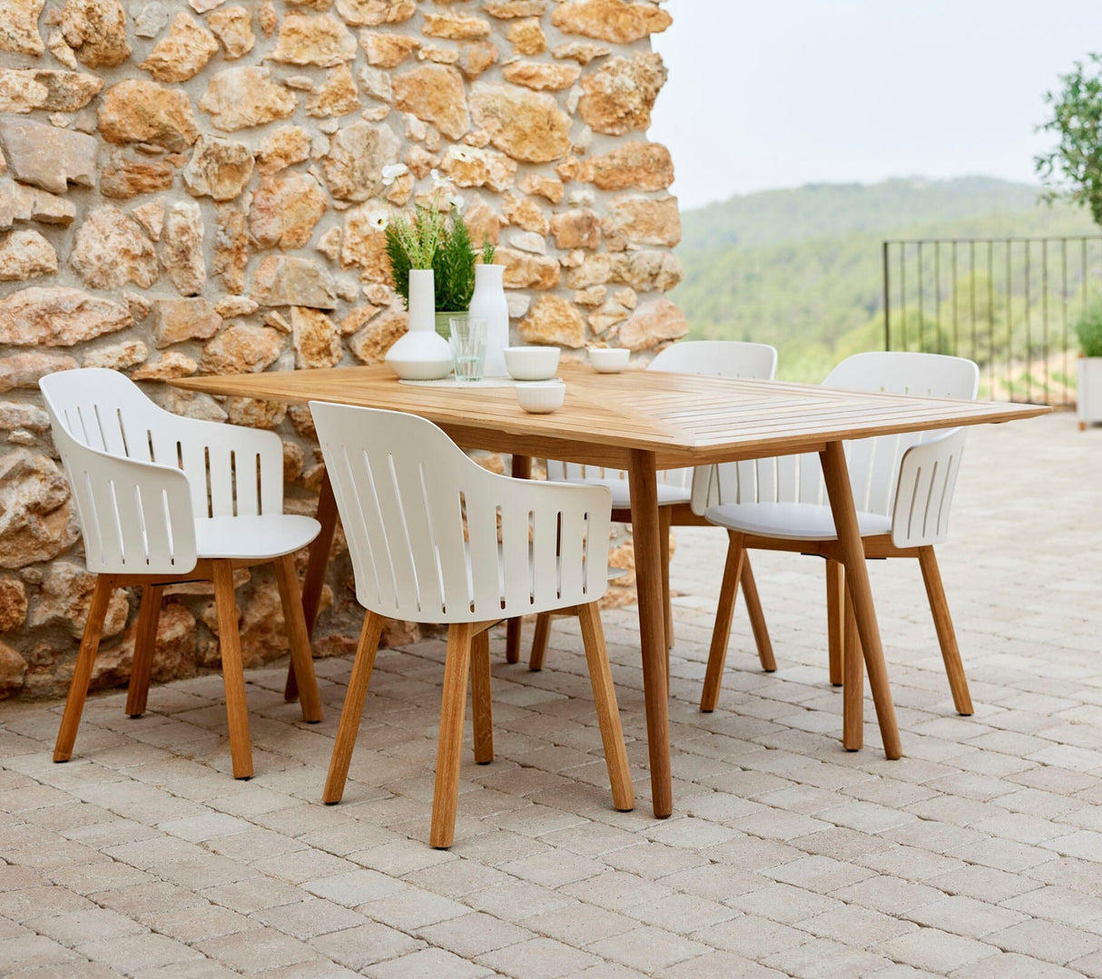 Cane-line Choice Fauteuil repas Piètement Teak (54504T)