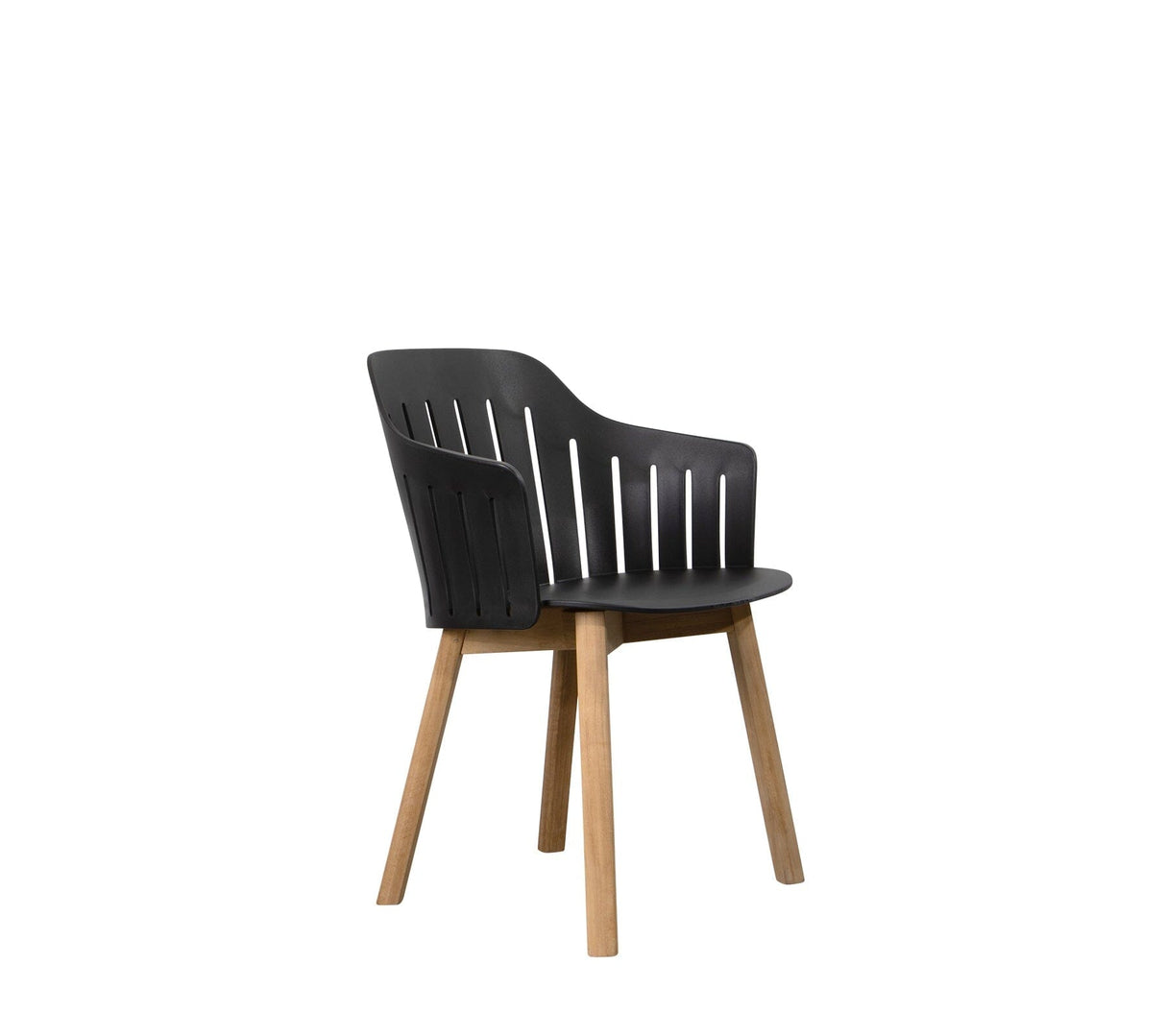 Cane-line Choice Fauteuil repas Piètement Teak (54504T) Black (Polypropylène recyclé)