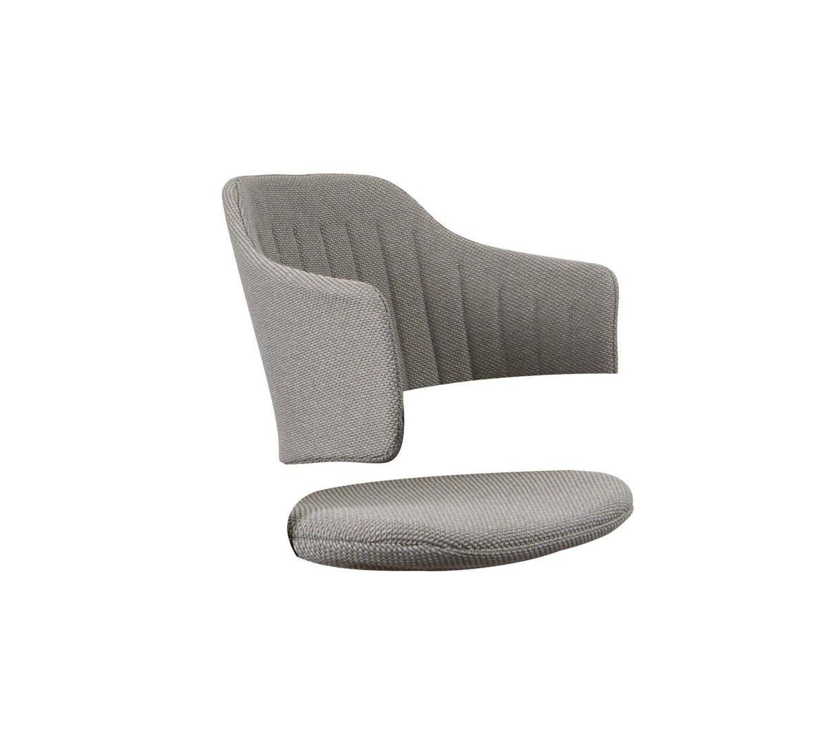 Cane-line Choice Rembourrage de dossier et coussin d'assise pour fauteuil (54500RY) Light Grey ( Focus)