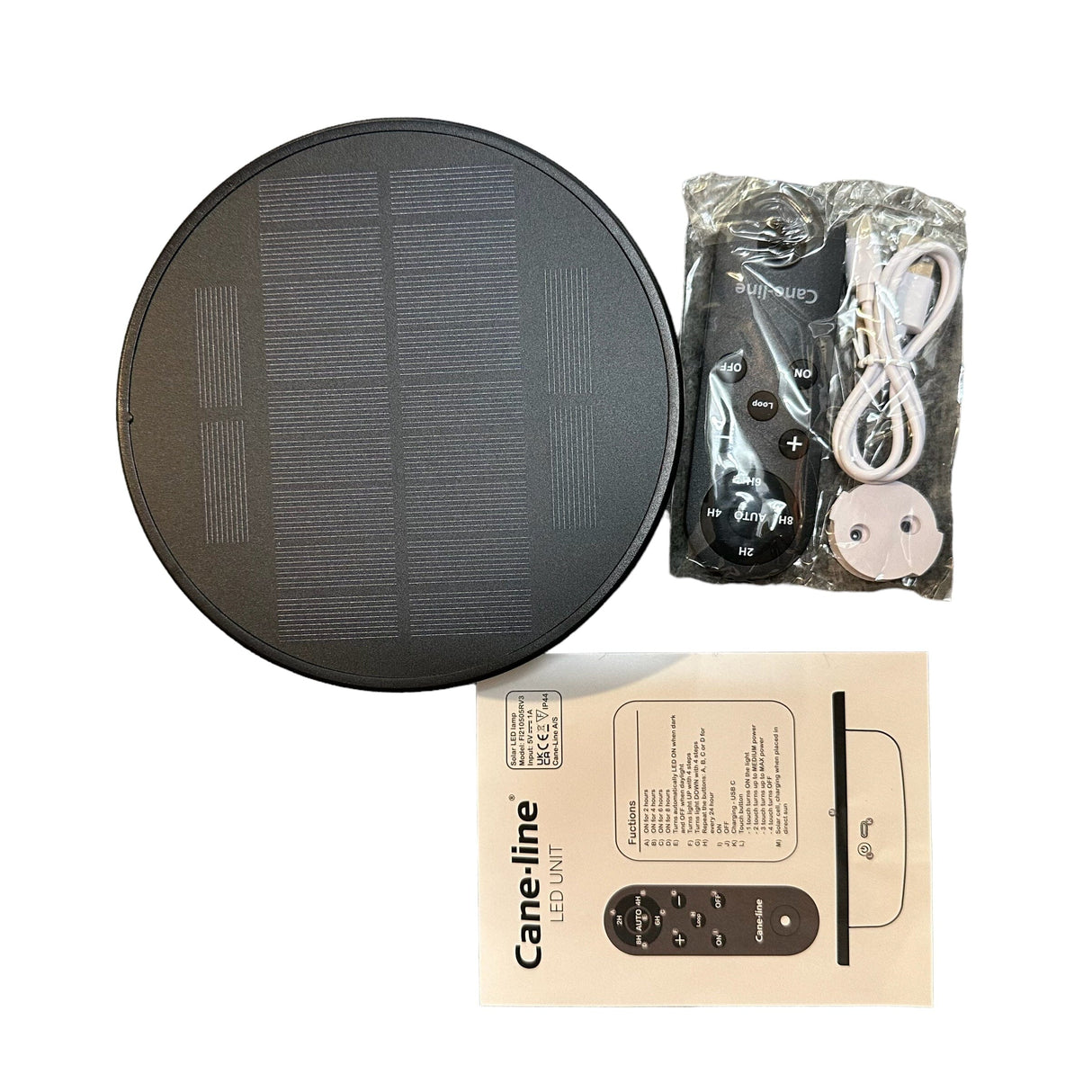 Cane-line Illusion Glow Table Lamp Small, Lampe sans fil Solaire, module LED inclus (57200TU)