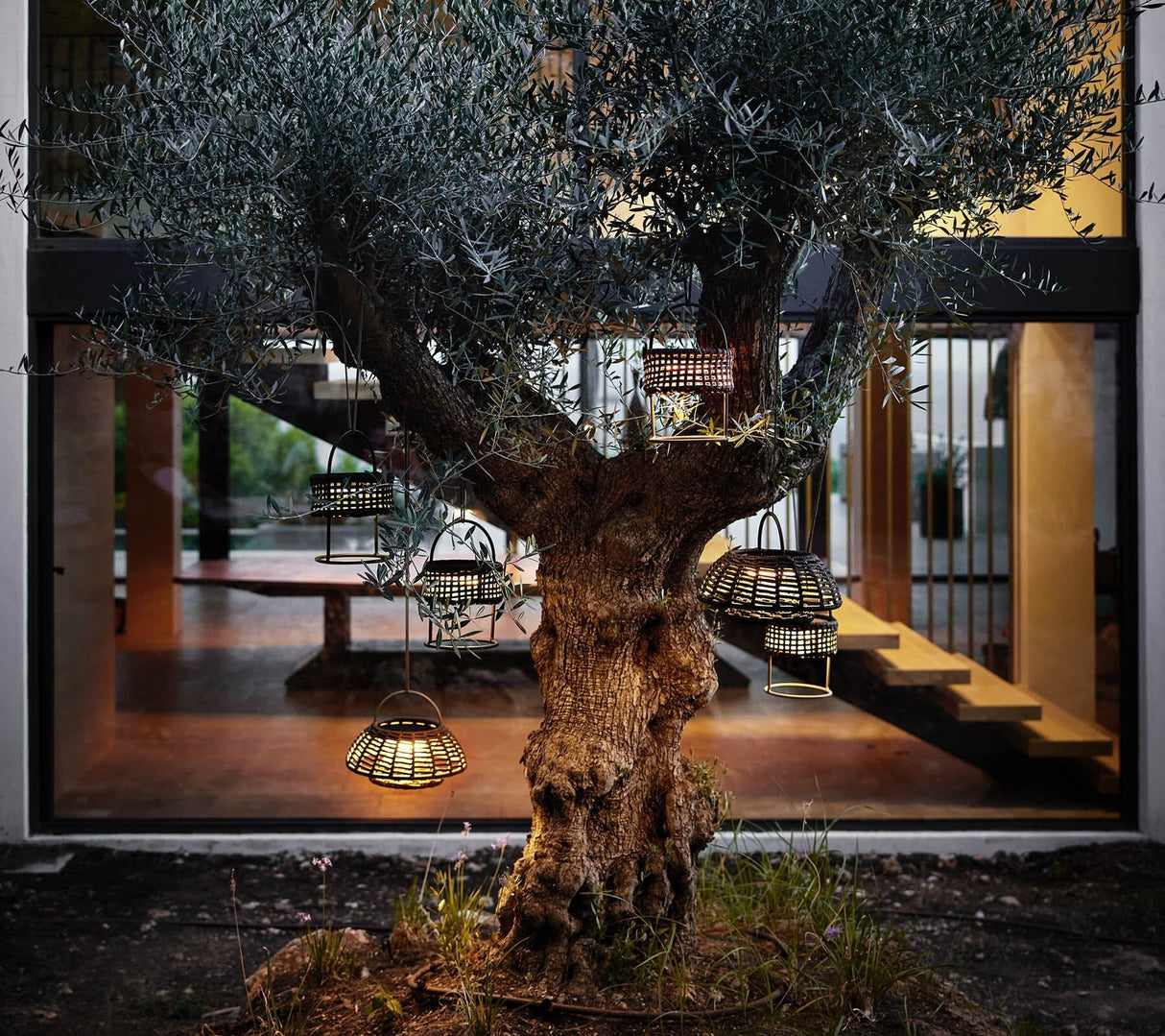 Cane-line Illusion Lamp Hanging, Lampe sans fil Solaire à suspendre, module LED inclus (57120)