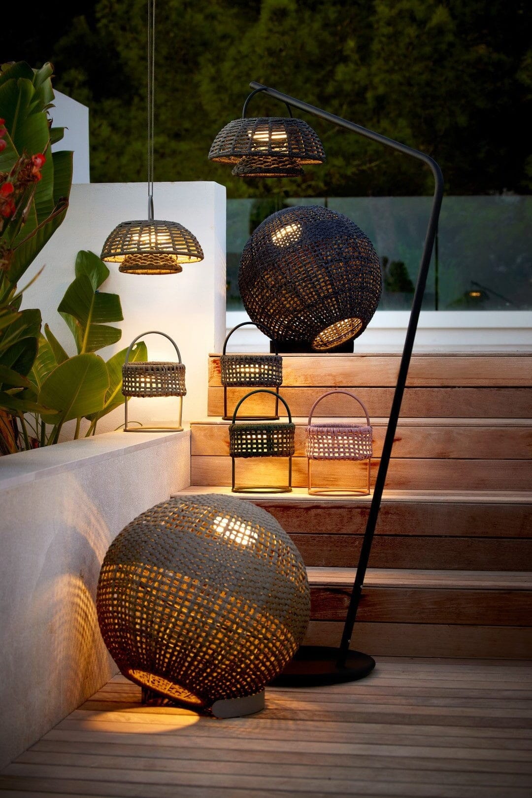 Cane-line Illusion Stand, Pied support pour Lamp Hanging, lampe en sus (57120BASE)