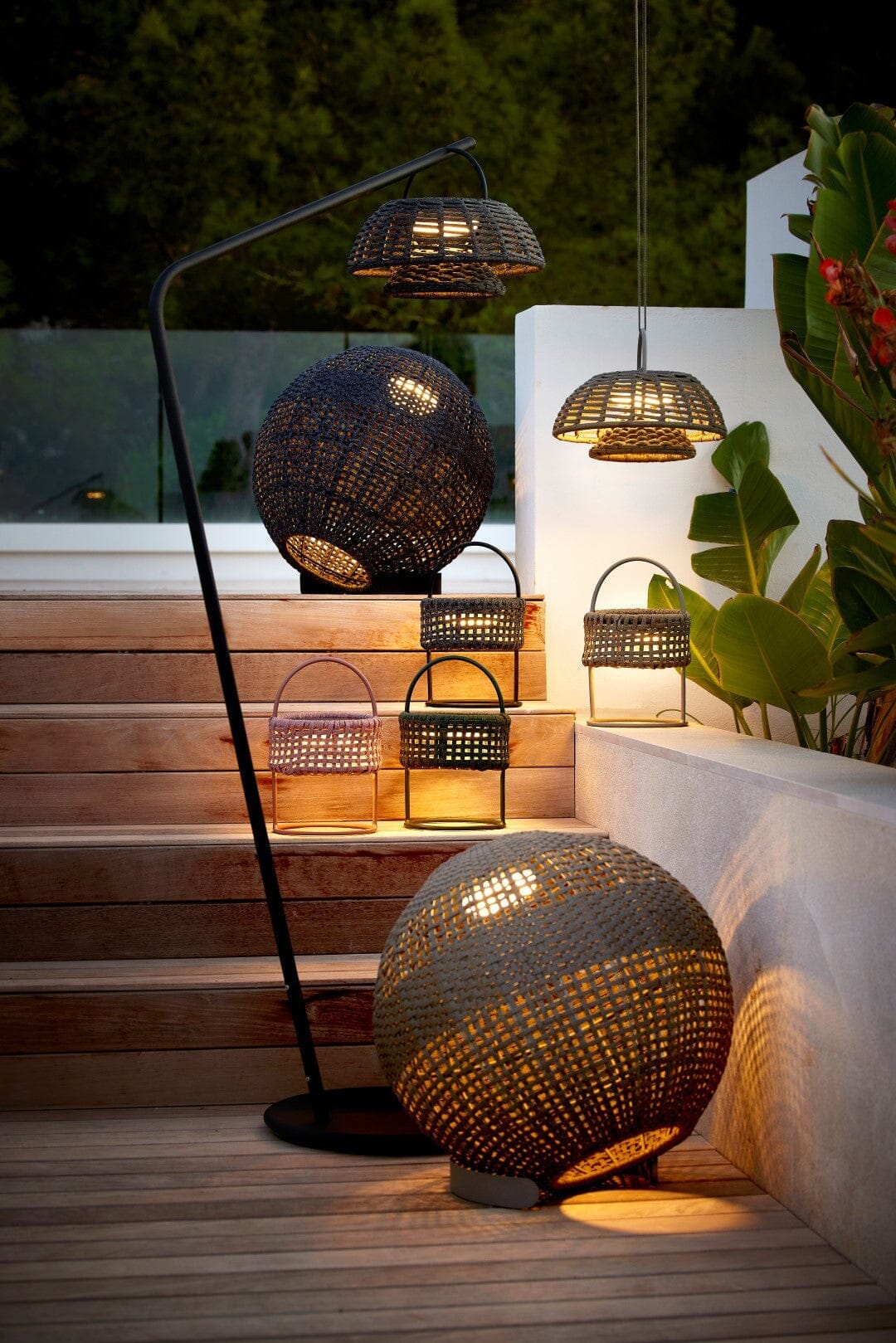 Cane-line Illusion Stand, Pied support pour Lamp Hanging, lampe en sus (57120BASE)