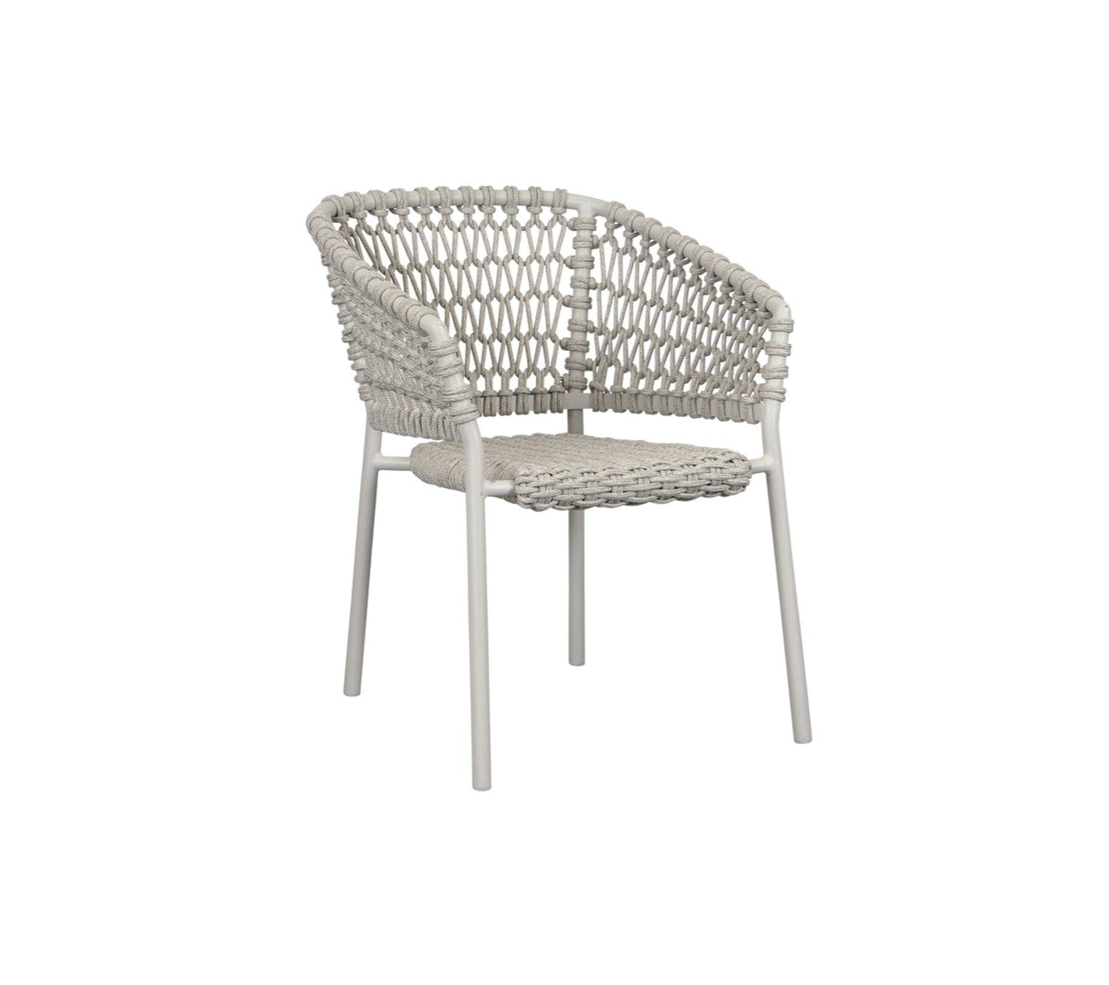 Cane-line Ocean Fauteuil repas empilable, coussins en sus (5417) Sand (Cordes Soft Rope)