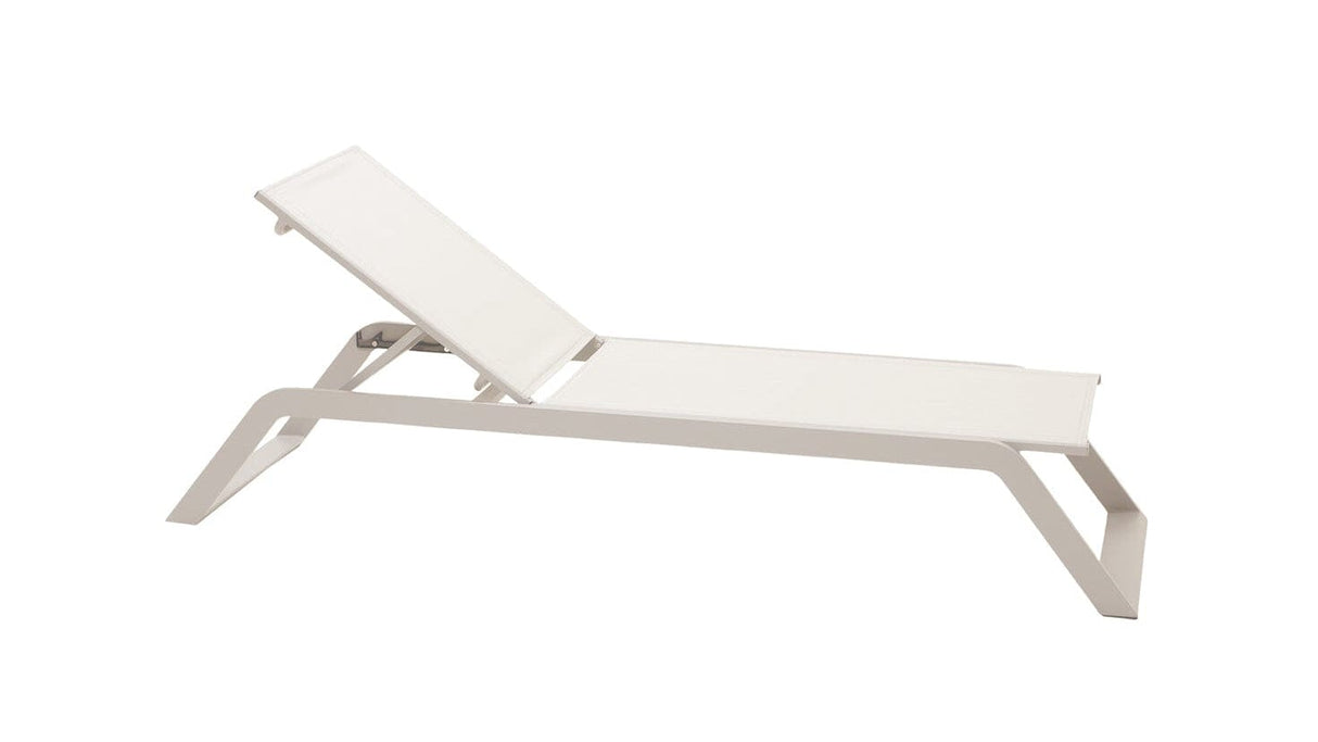 Cane-line Siesta Chaise longue en alu, coussin non inclus (5519) Sand - Tex