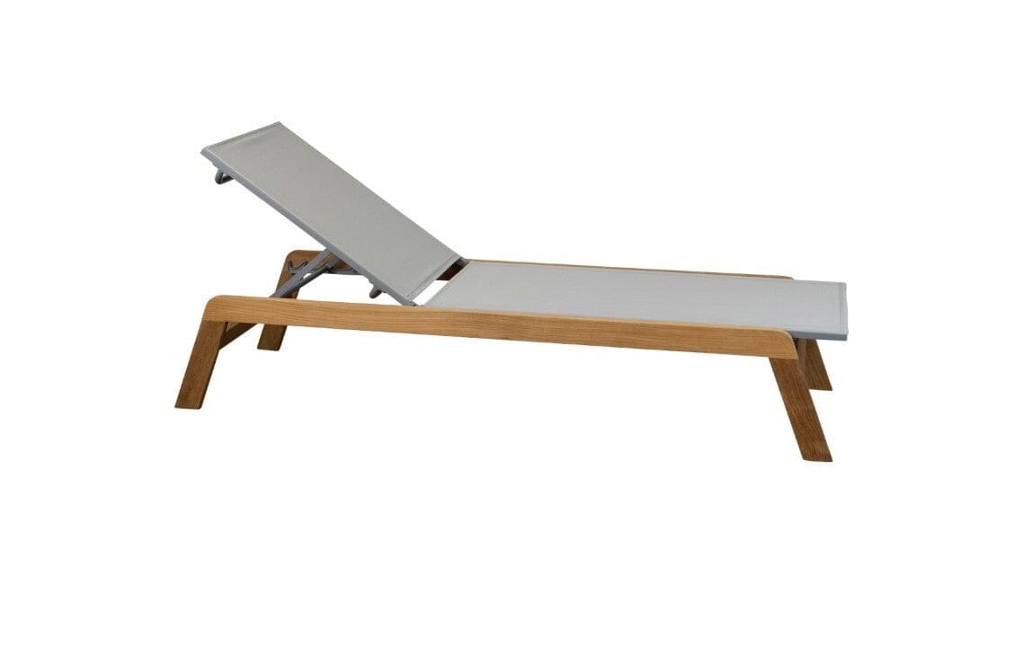 Cane-line Siesta Chaise longue teck, coussin en sus (5519T)