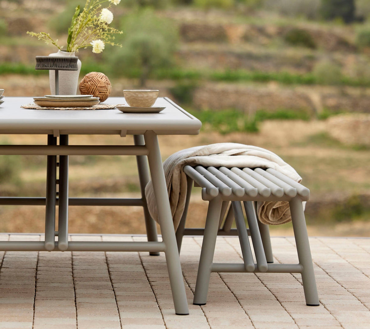 Cane-line Sticks Dining Banc 190x49cm en aluminium (55801AT)