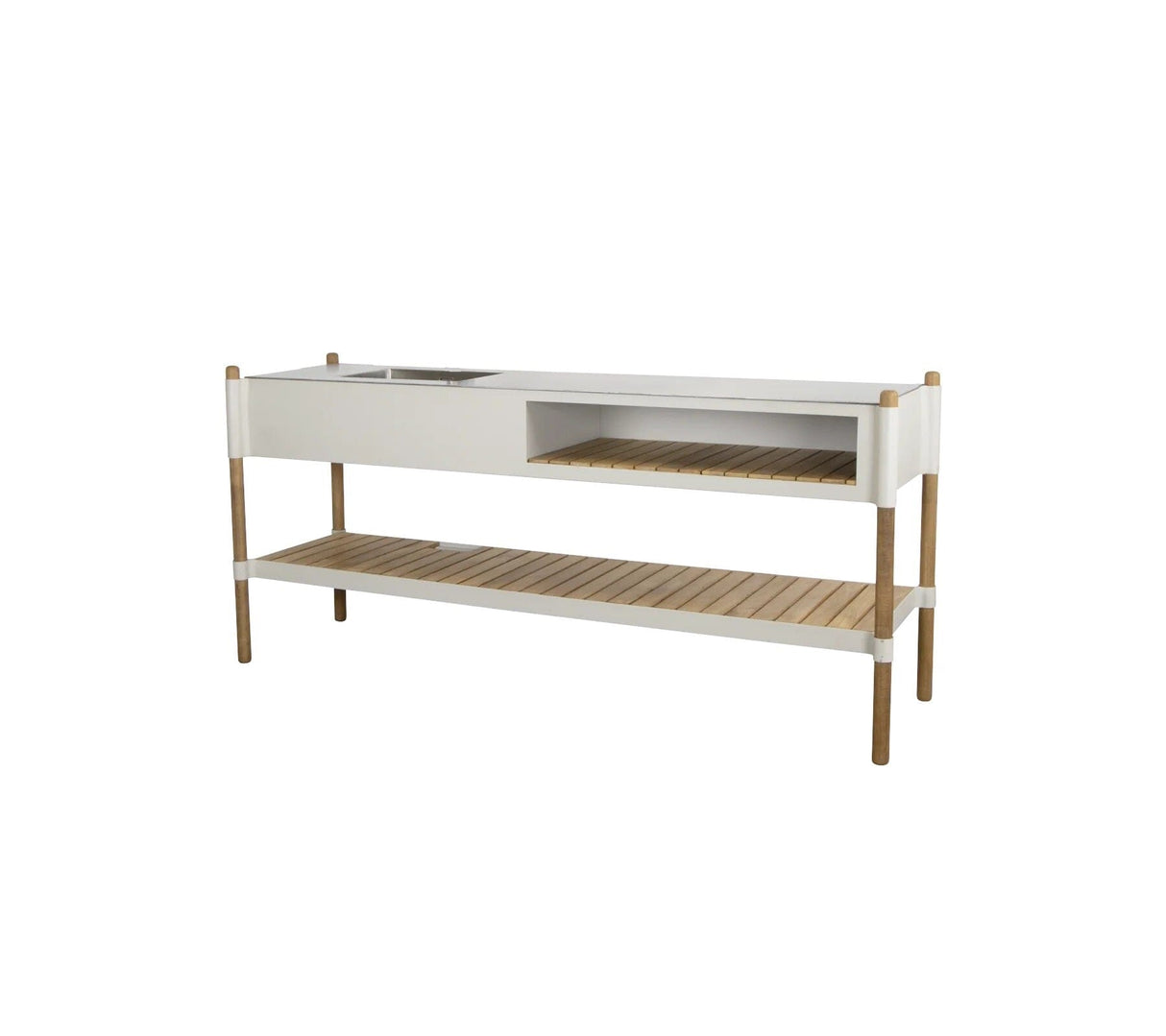 Cane-line Sticks Kitchen Cuisine d'extérieur avec étagères en teck (3512ASA)