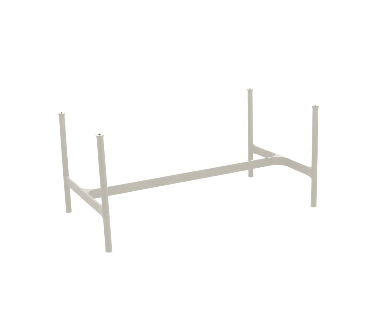 Cane-line Twist Coffee Piètement pour Table basse rectangulaire 120x60cm H:42cm, plateau non inclus (5017) Sand (Aluminium)