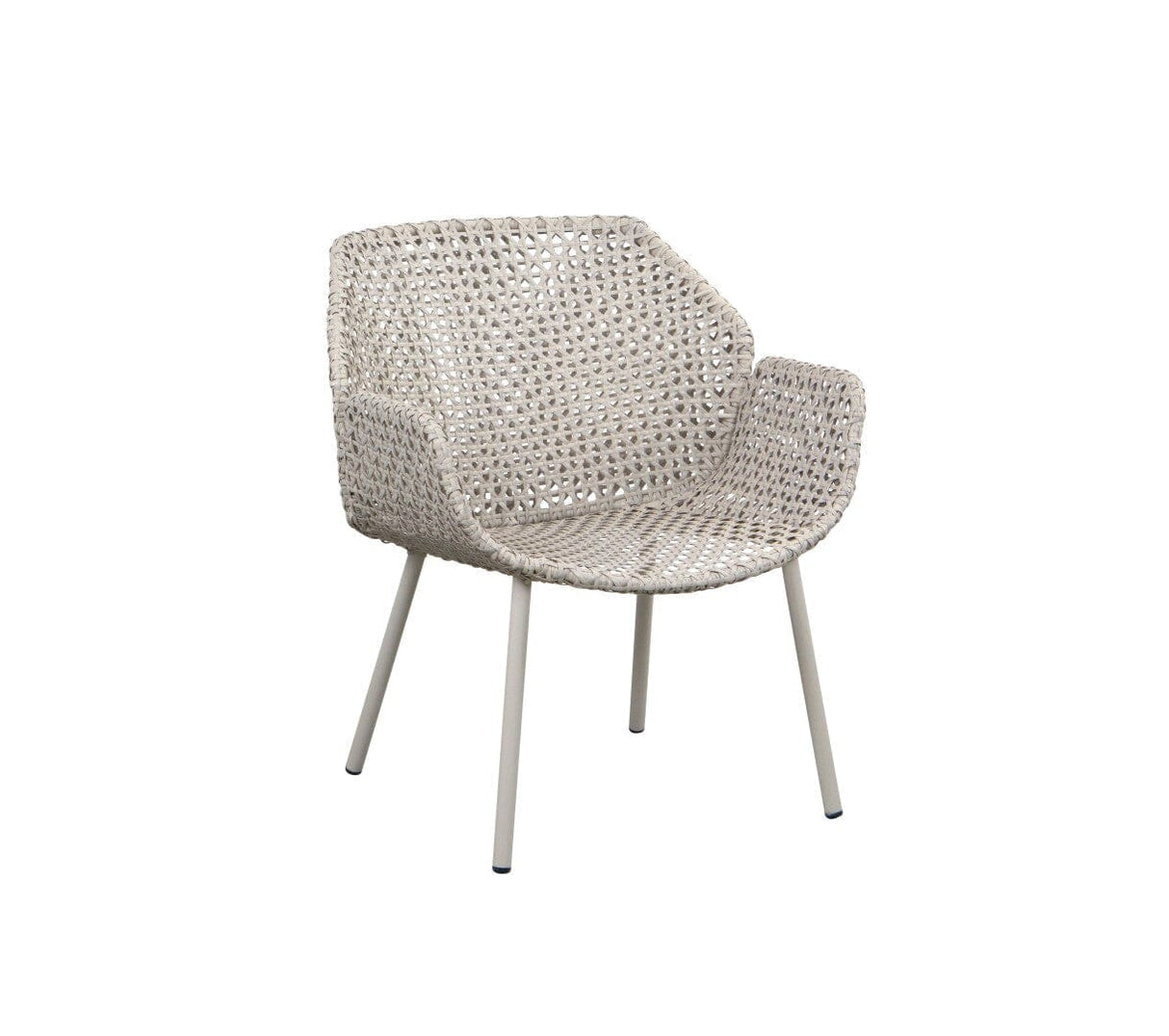 Cane-line Vibe Fauteuil Club Lounge, coussins en sus (5407) Sand/Dark Sand (Résine tressée Cane-line Weave)