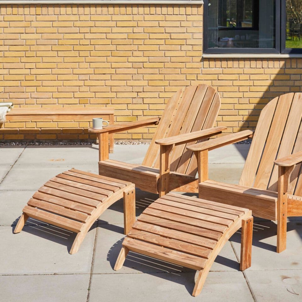 Cinas Adirondack Fauteuil bas teck