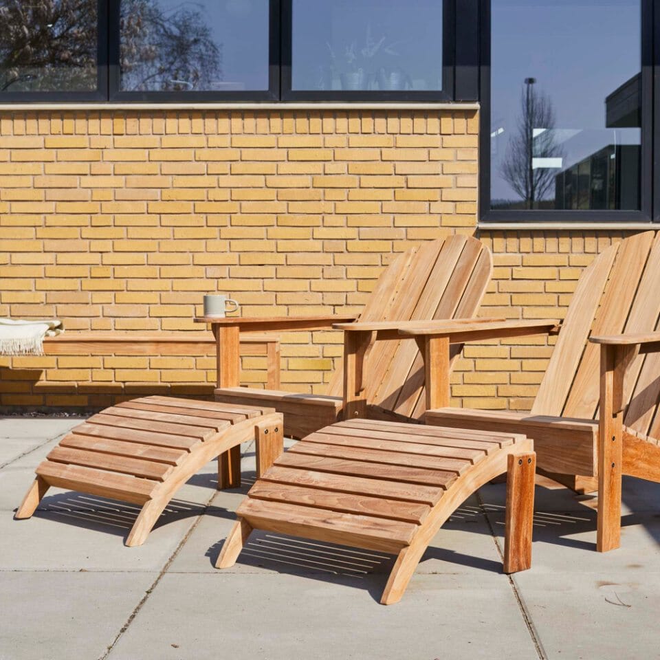 Cinas Adirondack Repose-pieds teck