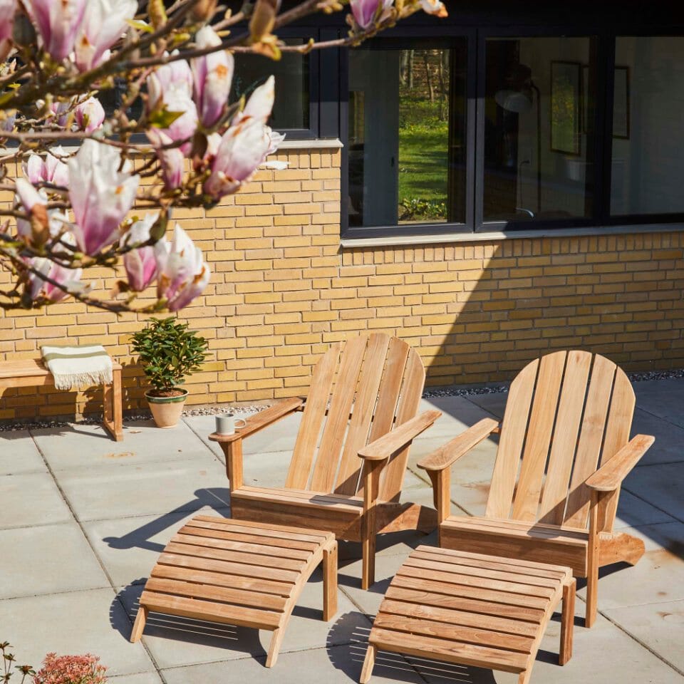 Cinas Adirondack Repose-pieds teck