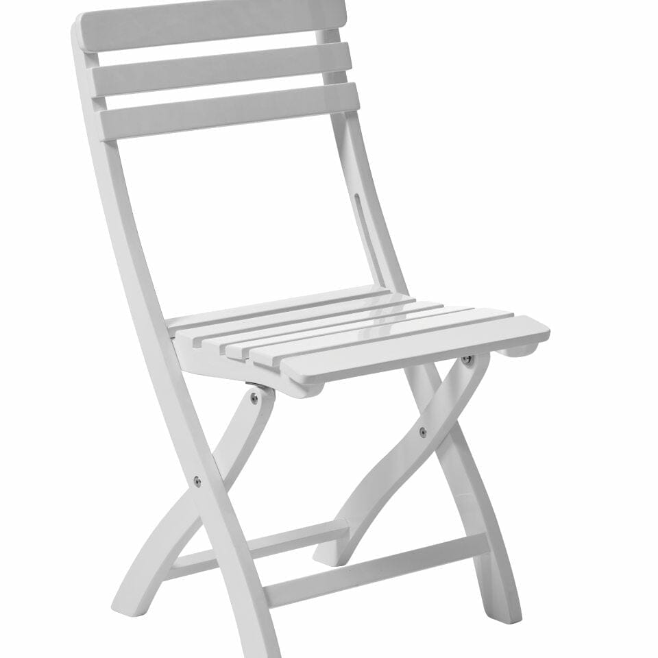 Cinas Clarish Chaise pliante Acajou blanc