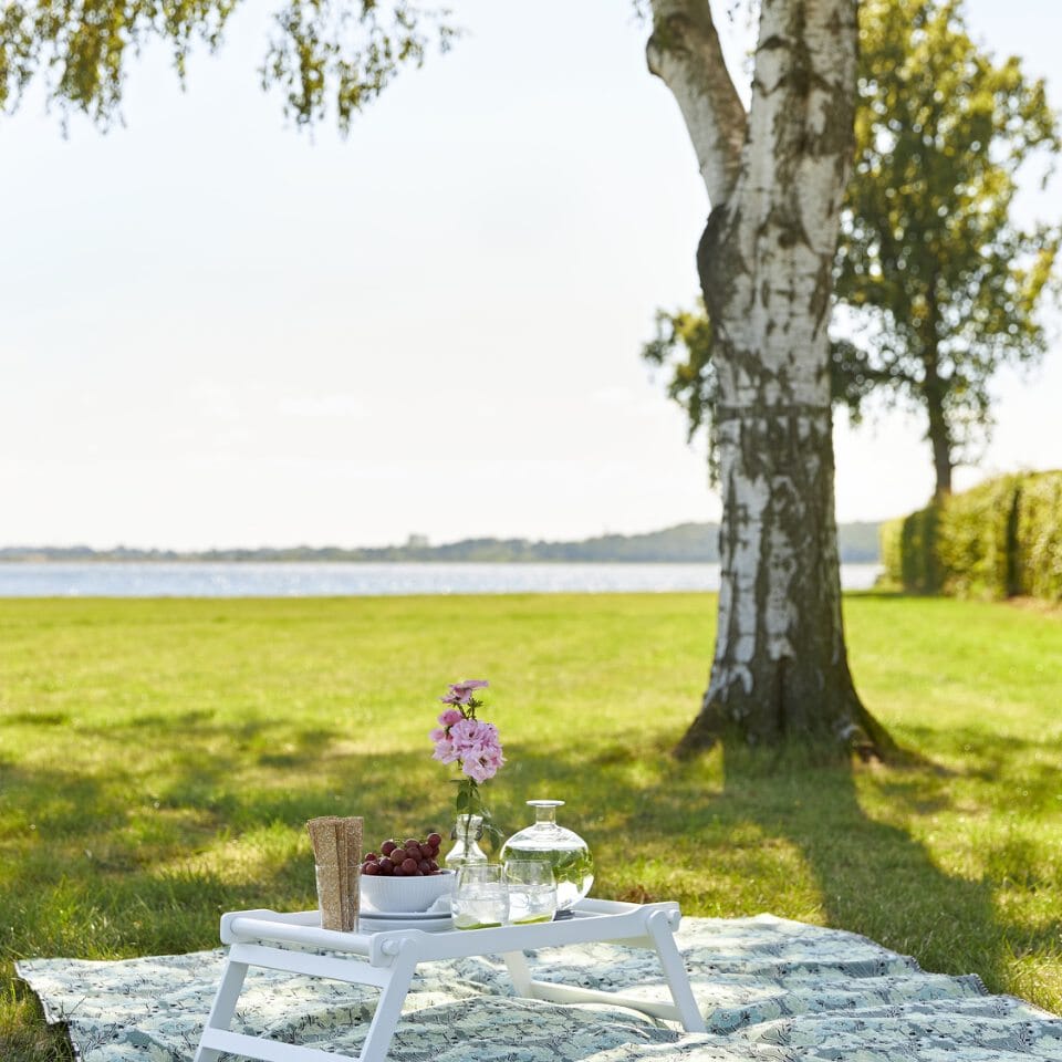 Cinas Classic Bed Tray Plateau 58x36cm Acajou blanc