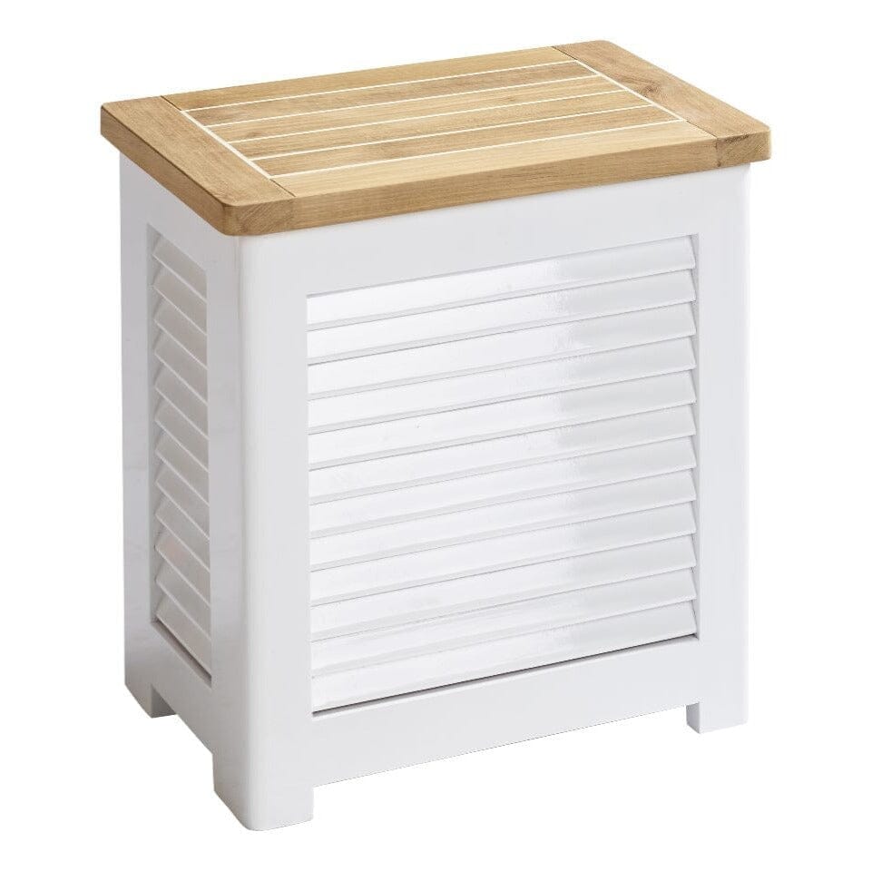 Cinas Classic Coffre de rangement 45x31cm H:48cm Acajou blanc