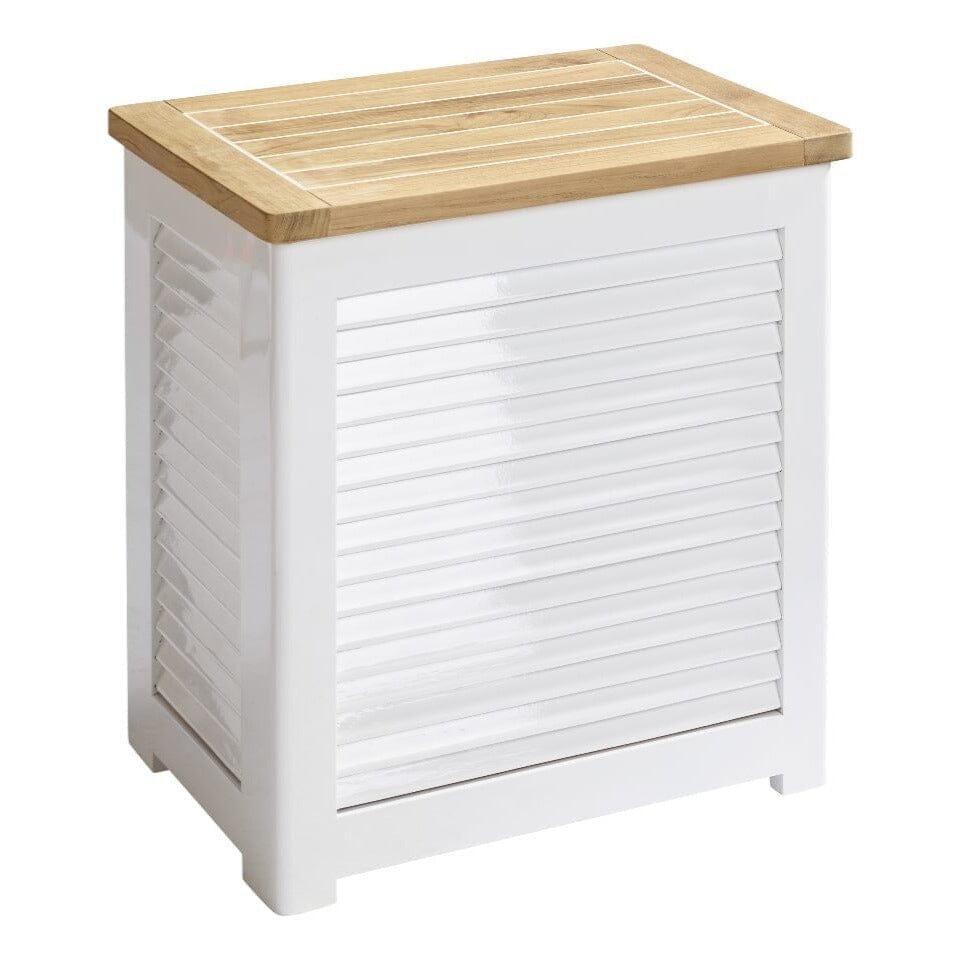 Cinas Classic Coffre de rangement 52x36cm H:55cm Acajou blanc