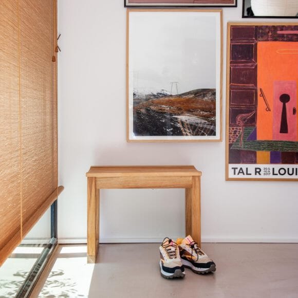 Cinas Vega Tabouret Banc 55x40cm H:43cm teck