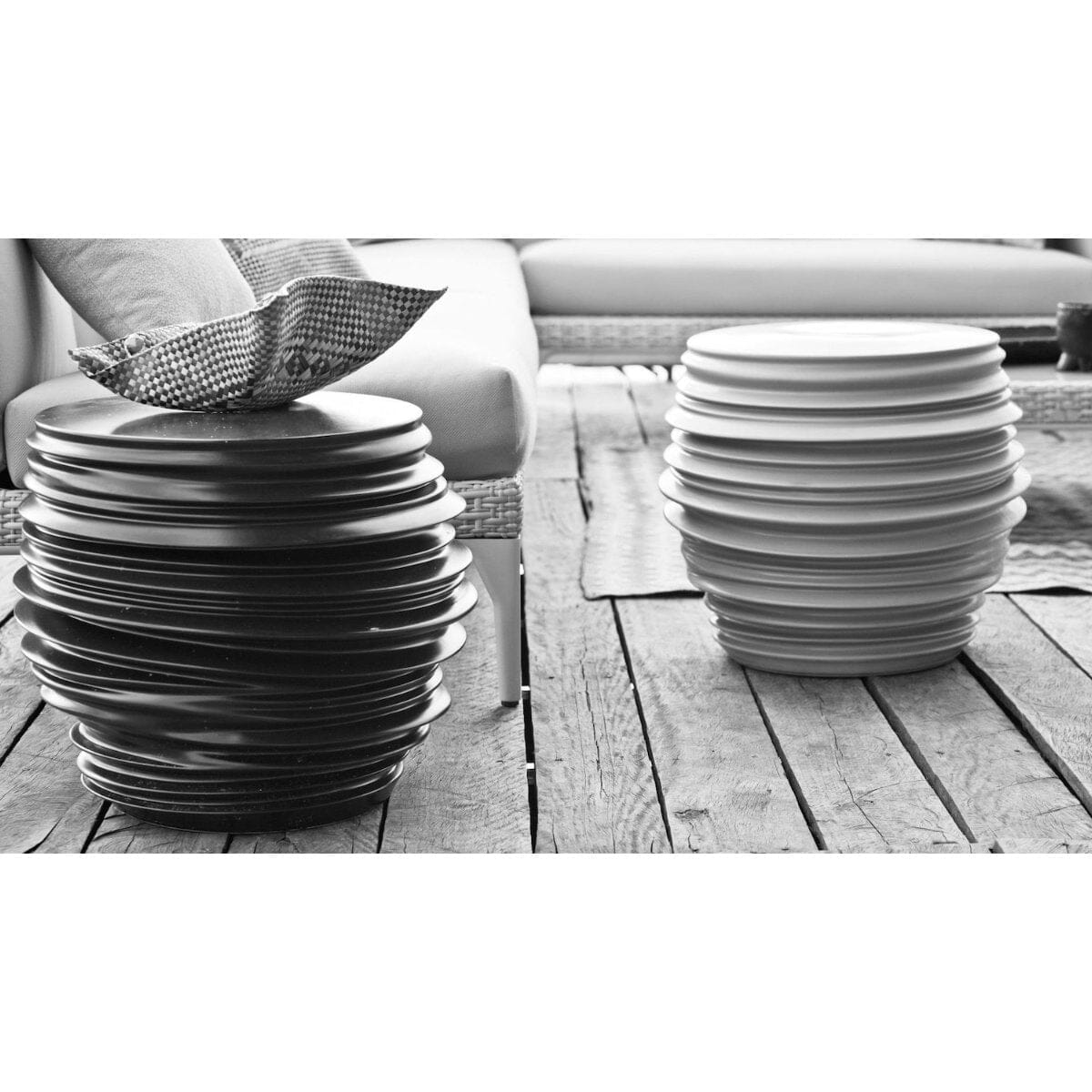 Dedon BABYLON Stool / Tabouret / Side Table / Table d'appoint en céramique