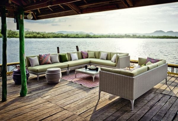 Dedon BABYLON Stool / Tabouret / Side Table / Table d'appoint en céramique