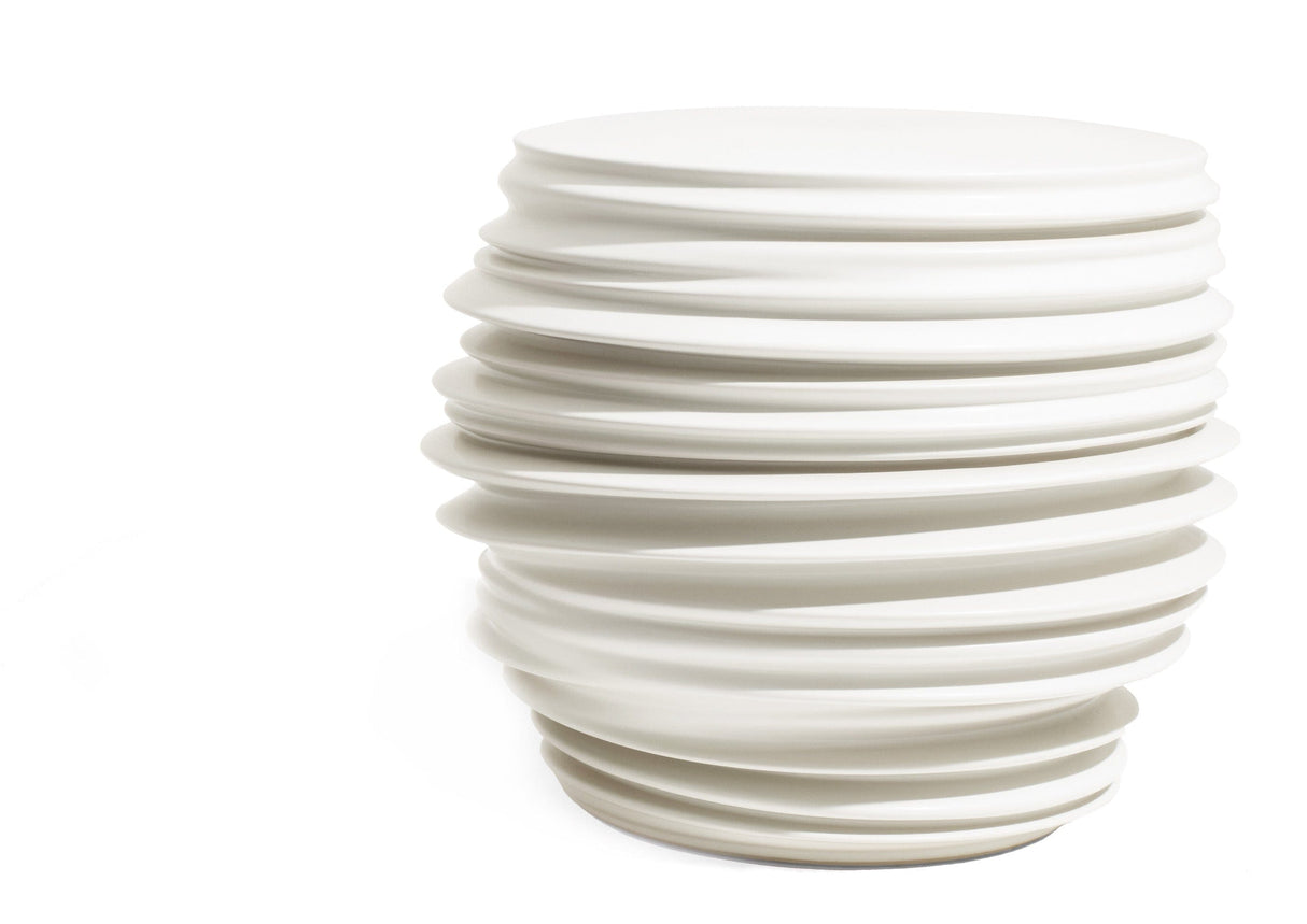 Dedon Babylon Stool / Tabouret / Side Table / Table d'appoint en céramique Chalk 300